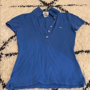 Lacoste Blue Short Sleeve Polo Top